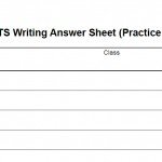 IELTS Writing Answer Sheet Practice Version