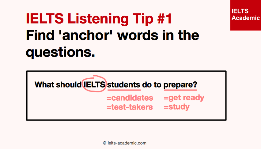 IELTS Listening Tip 1