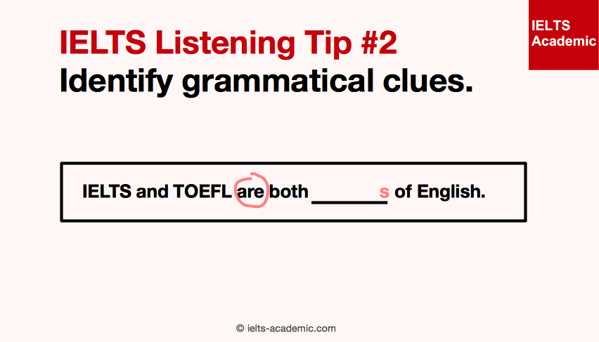 IELTS Listening Tip 2