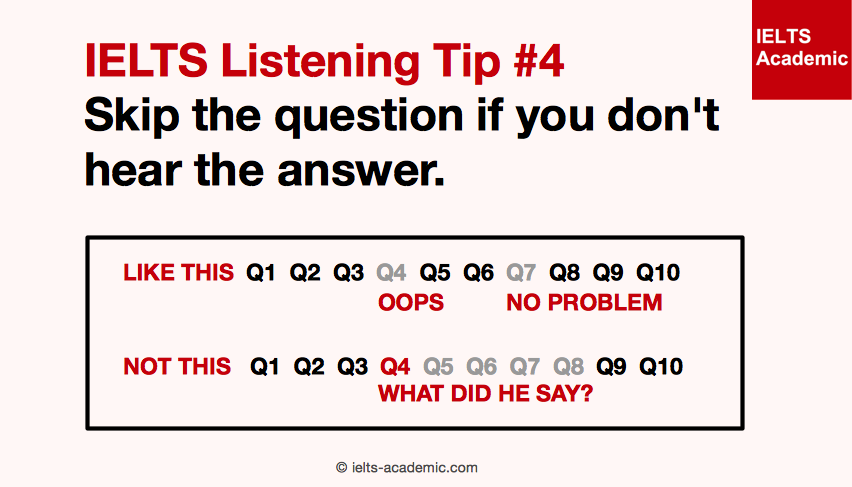 IELTS Listening Tip 4